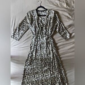 Zara Leopard Print Maxi Dress